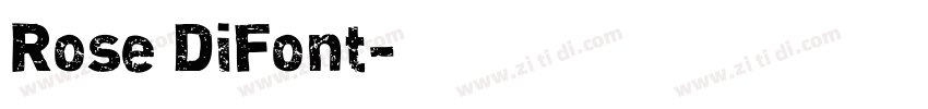 Rose DiFont字体转换